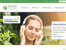Tablet Screenshot of natureconservancy.ca